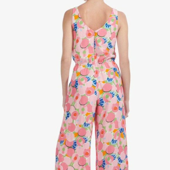 Staud Abstract Peach Jumpsuit - Picture 5 of 8